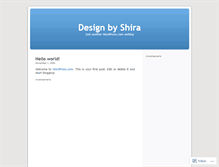 Tablet Screenshot of designbyshira.wordpress.com