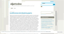 Desktop Screenshot of eljartovino.wordpress.com