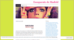 Desktop Screenshot of escaparatedemadrid.wordpress.com