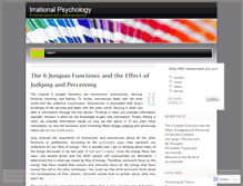 Tablet Screenshot of irrationalpsychology.wordpress.com