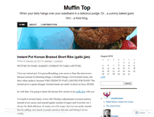 Tablet Screenshot of muffintop.wordpress.com
