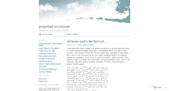 Desktop Screenshot of perpetualreversions.wordpress.com