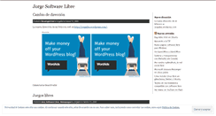 Desktop Screenshot of jorgesoftwarelibre.wordpress.com
