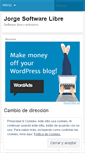 Mobile Screenshot of jorgesoftwarelibre.wordpress.com