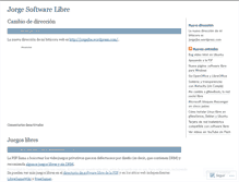 Tablet Screenshot of jorgesoftwarelibre.wordpress.com