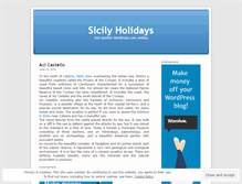 Tablet Screenshot of holidaysinsicily.wordpress.com