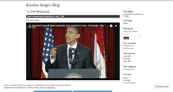 Desktop Screenshot of kristinasorge.wordpress.com