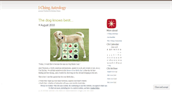 Desktop Screenshot of ichingastrology4u.wordpress.com