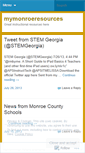 Mobile Screenshot of mymonroeresources.wordpress.com