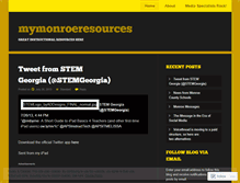 Tablet Screenshot of mymonroeresources.wordpress.com