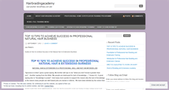 Desktop Screenshot of hairbraidingacademy.wordpress.com