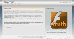 Desktop Screenshot of flashtruth.wordpress.com