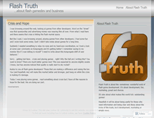 Tablet Screenshot of flashtruth.wordpress.com