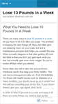 Mobile Screenshot of needtolose10pounds.wordpress.com