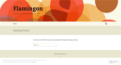 Desktop Screenshot of flamingon.wordpress.com