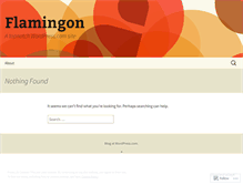 Tablet Screenshot of flamingon.wordpress.com