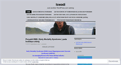 Desktop Screenshot of iswadi37.wordpress.com