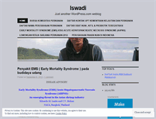 Tablet Screenshot of iswadi37.wordpress.com