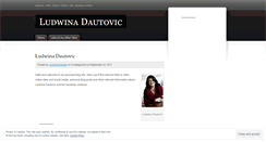Desktop Screenshot of ludwinadautovic.wordpress.com