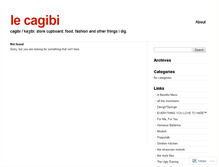 Tablet Screenshot of cagibi.wordpress.com