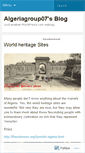 Mobile Screenshot of algeriagroup07.wordpress.com