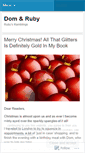 Mobile Screenshot of domandruby.wordpress.com