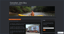 Desktop Screenshot of canadianjohnboy.wordpress.com