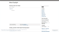 Desktop Screenshot of bleeddaylight.wordpress.com