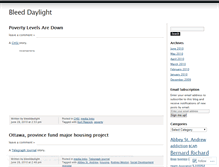 Tablet Screenshot of bleeddaylight.wordpress.com
