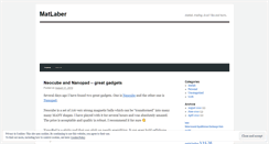 Desktop Screenshot of matlaber.wordpress.com