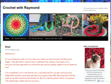 Tablet Screenshot of crochethealingandraymond.wordpress.com