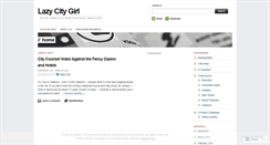 Desktop Screenshot of lazycitygirl.wordpress.com