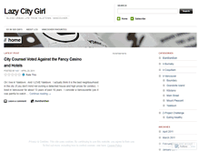 Tablet Screenshot of lazycitygirl.wordpress.com