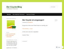 Tablet Screenshot of coyotetrainings.wordpress.com