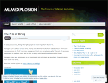 Tablet Screenshot of mlmexplosion.wordpress.com
