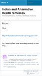 Mobile Screenshot of indianalternativemedicine.wordpress.com