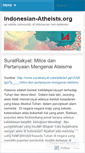 Mobile Screenshot of indonesianatheists.wordpress.com
