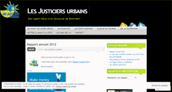 Desktop Screenshot of lesjusticiersurbains.wordpress.com