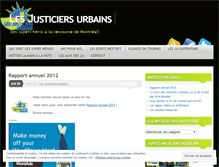 Tablet Screenshot of lesjusticiersurbains.wordpress.com