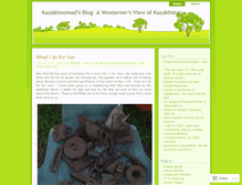 Tablet Screenshot of kazakhnomad.wordpress.com