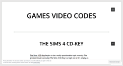Desktop Screenshot of gamesvideocodes.wordpress.com