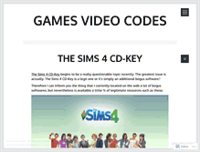 Tablet Screenshot of gamesvideocodes.wordpress.com