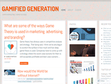 Tablet Screenshot of gamifiedgeneration.wordpress.com