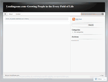 Tablet Screenshot of leadingzone.wordpress.com
