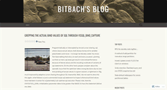 Desktop Screenshot of bitbach.wordpress.com