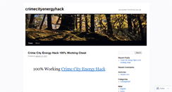 Desktop Screenshot of crimecityenergyhack.wordpress.com