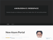 Tablet Screenshot of caniruddha.wordpress.com