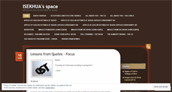 Desktop Screenshot of isekhua.wordpress.com