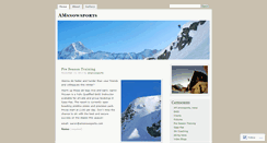 Desktop Screenshot of amsnowsports.wordpress.com