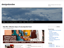 Tablet Screenshot of designdundee.wordpress.com